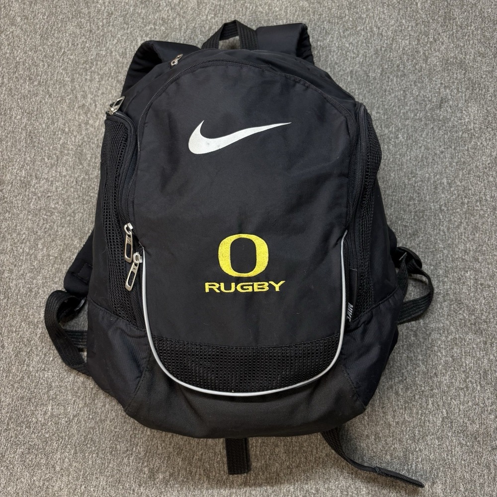 VTG Nike Oregon Ducks Rugby Team Issued Player Backpack Bag School Travel Gym